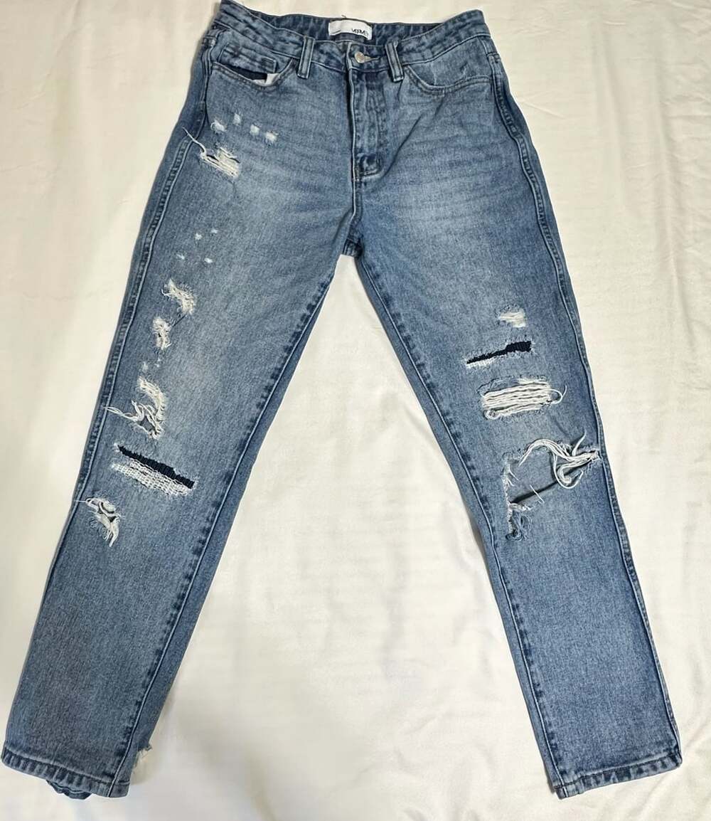 Vervet Distressed Denim Jeans Size 28 Light Wash 100% Cotton